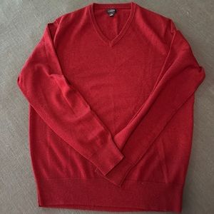J Crew v neck merino wool sweater